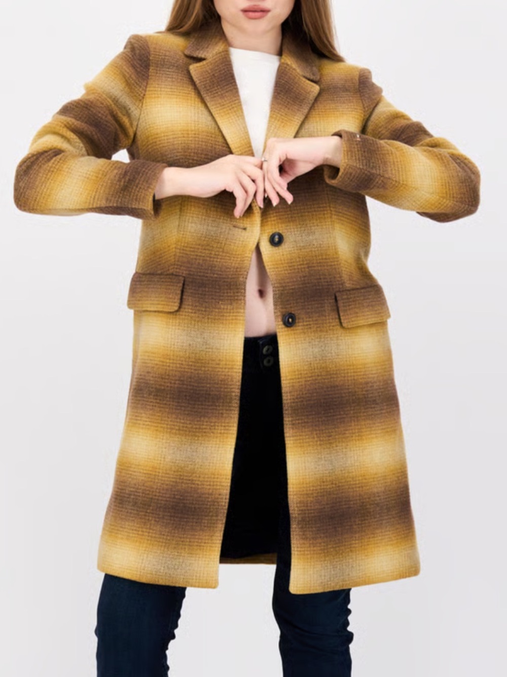 NWOT Tommy Hilfiger Wool Blend Pea Coat Sz 6